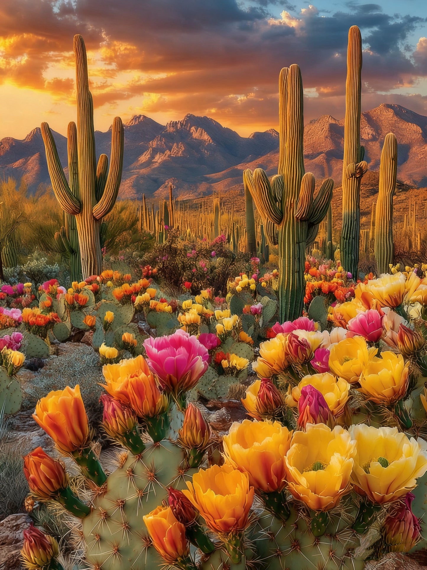 Desert Cactus Flowers