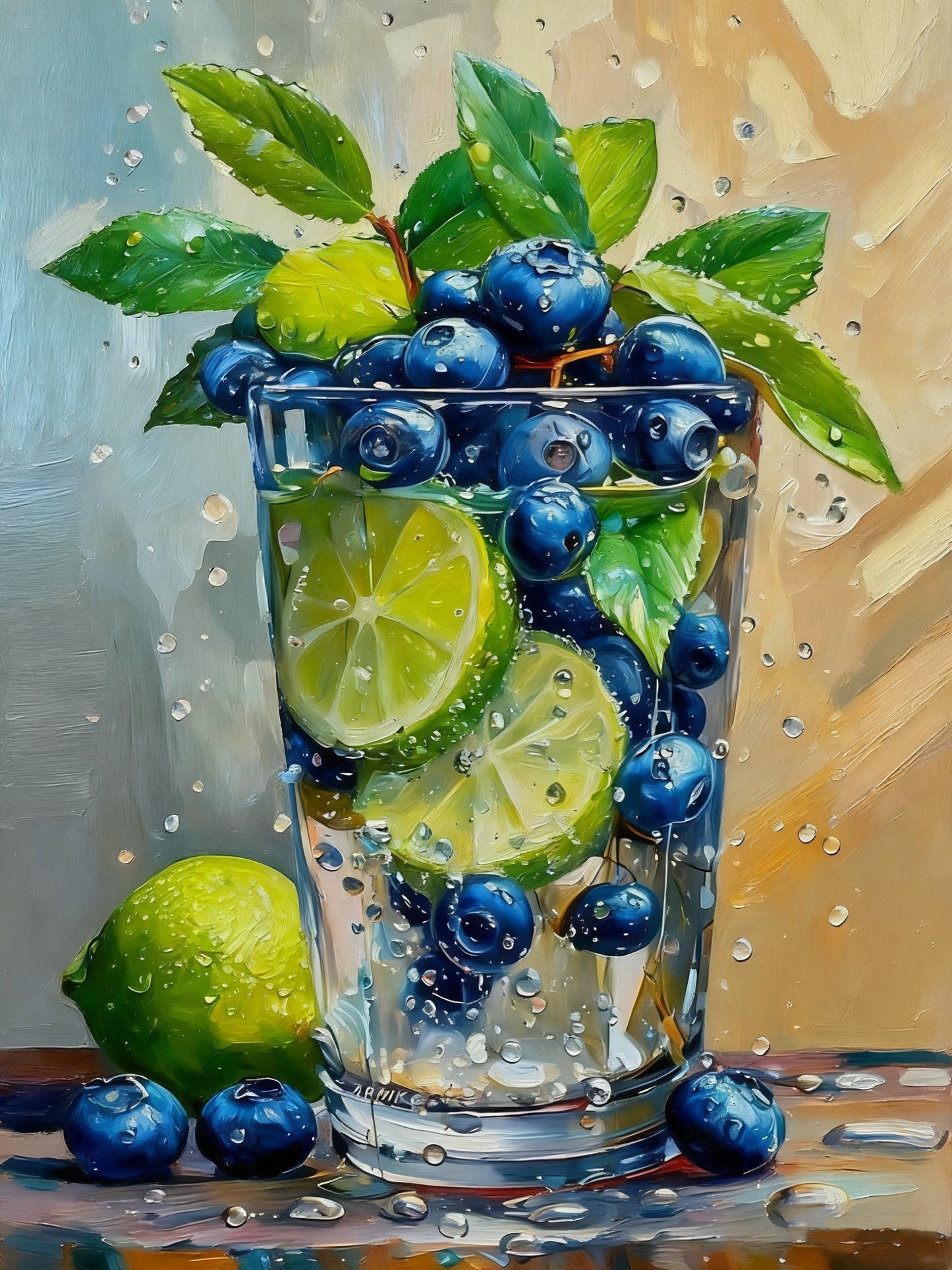Blueberry & Lime Drink
