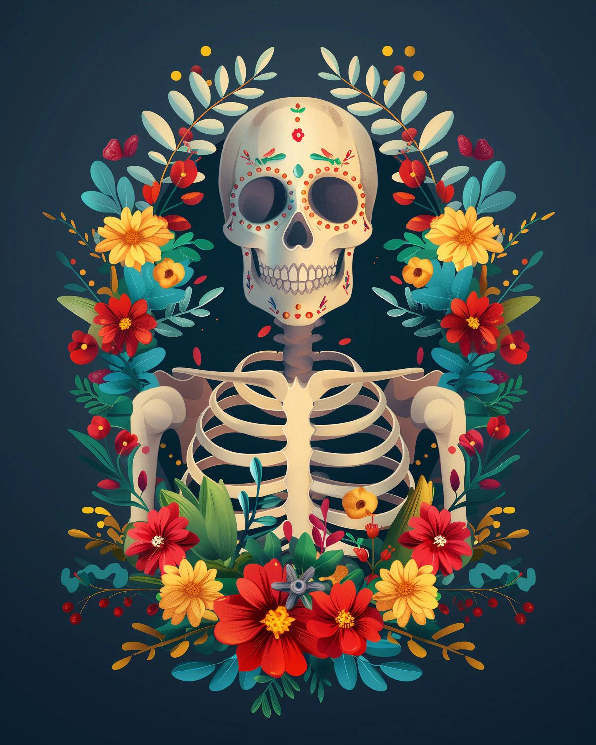 blooming skeleton