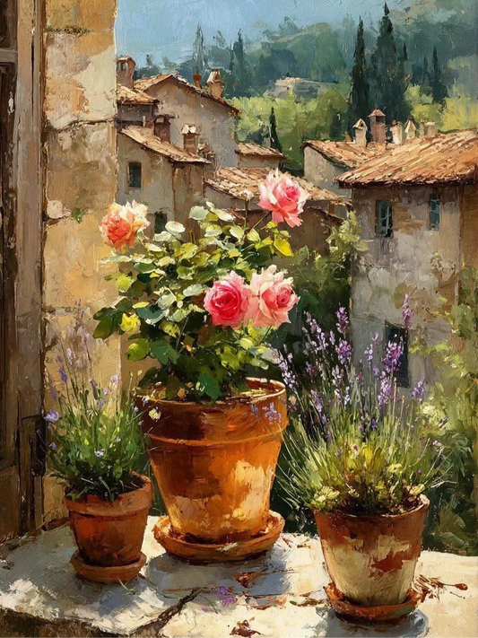 Balcony Blossoms Under the Sun