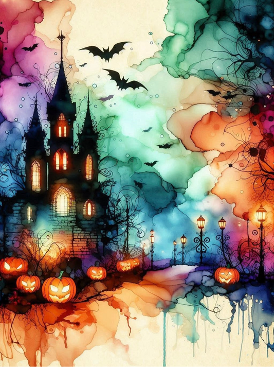 Colorful Halloween Night