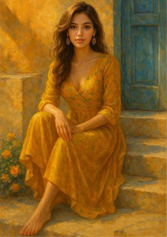 Woman in Yellow Dress
