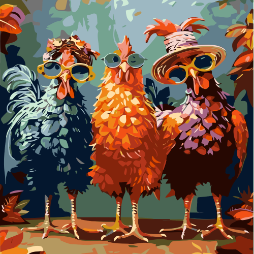 3 Cute Chicks
