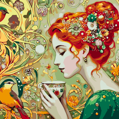 Lady's Tea Moment