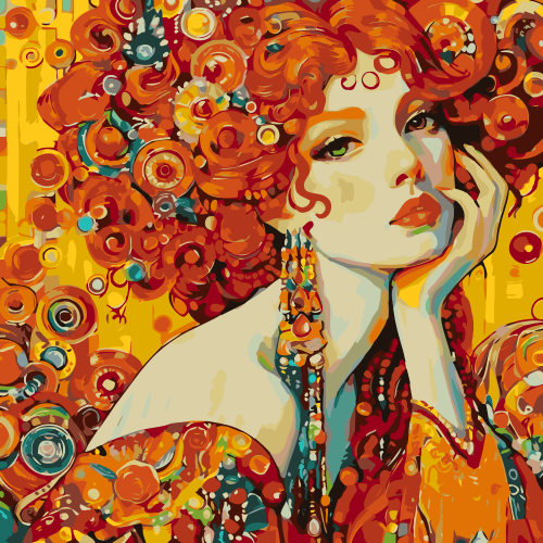 Gold Hued Lady