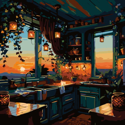 Sunset Kitchen Nook