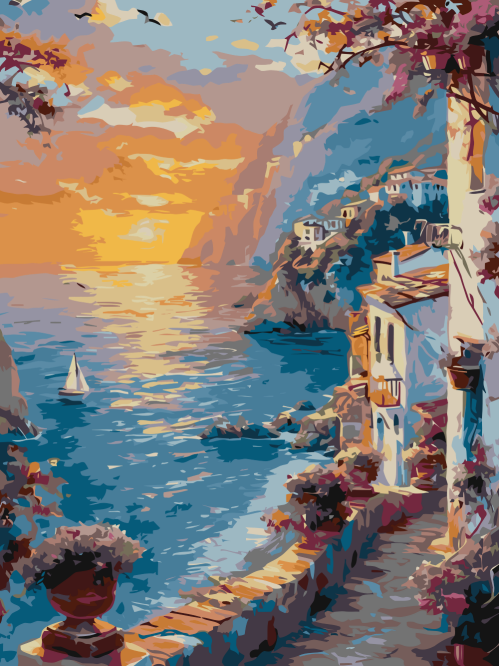 Amalfi Coast Sunset