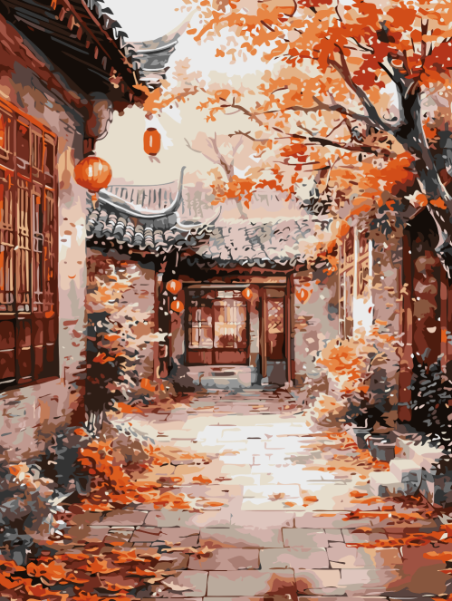Autumn Ancient Alley