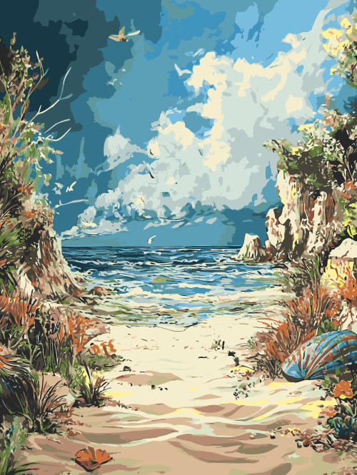 Azure Coastal Serenity