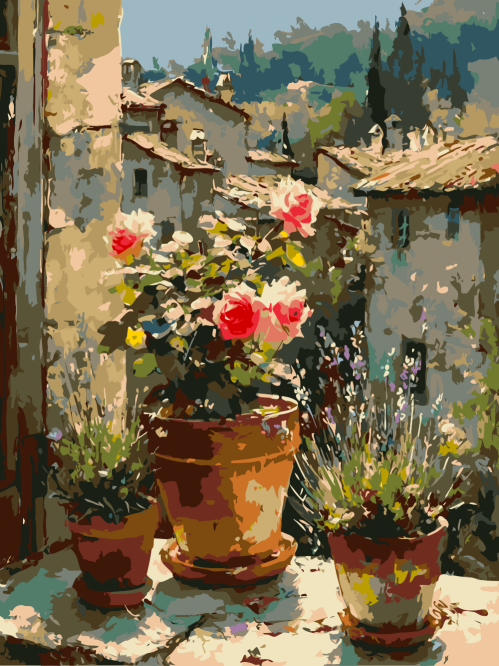 Balcony Blossoms Under the Sun