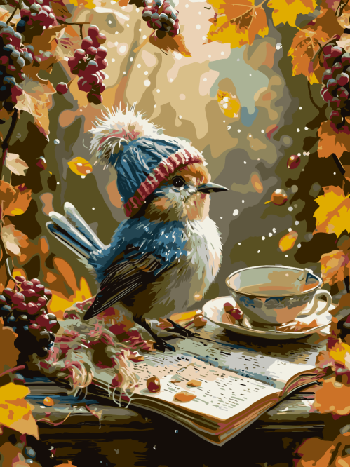 Bird in a Pom-Pom Hat