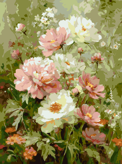 Blooming Peonies