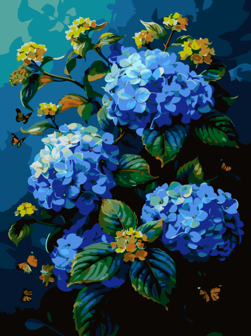 Blue Hydrangea