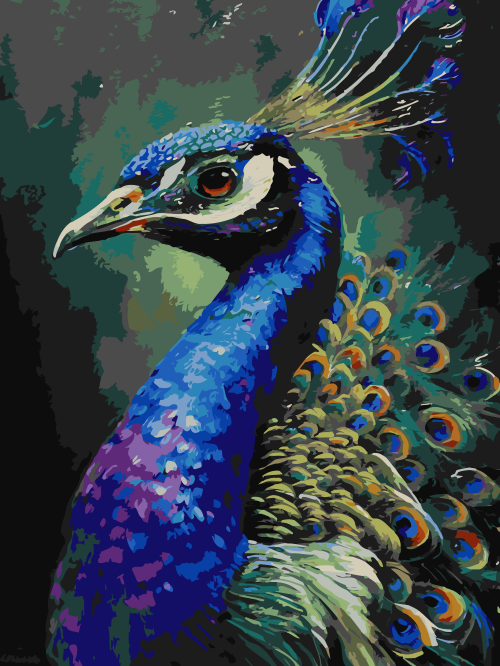 Blue Peacock