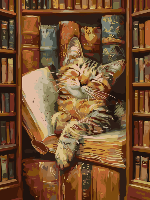 Bookish Cat