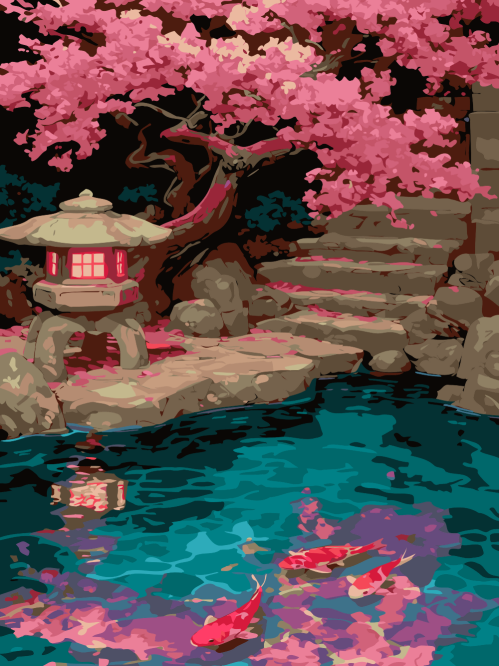 Cherry Blossom Garden