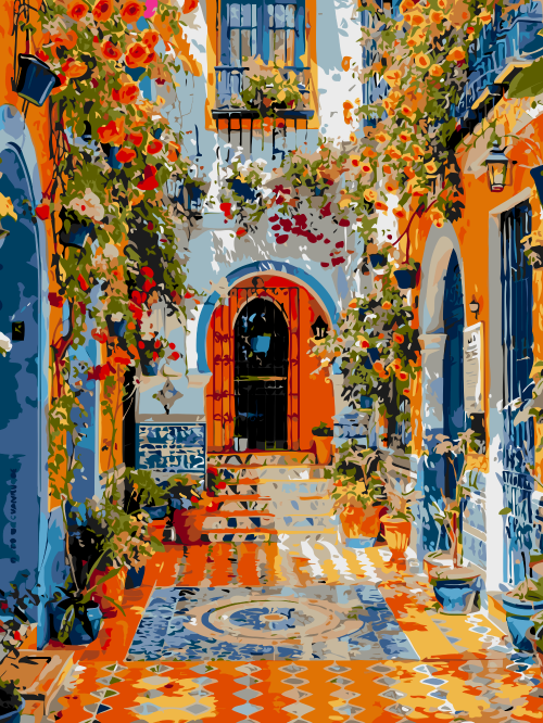 Colourful Courtyard in Bloom