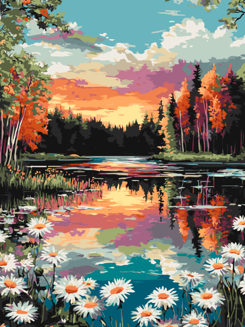 Daisies by The River