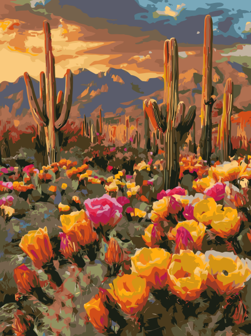 Desert Cactus Flowers