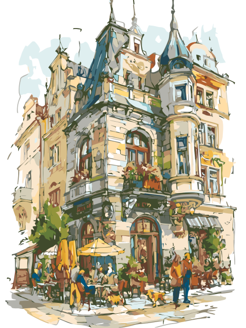 European Café Building