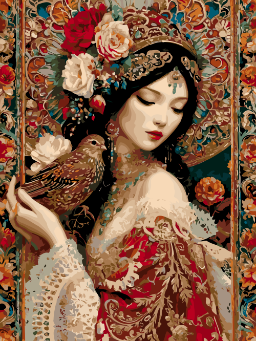 Floral Bird Lady