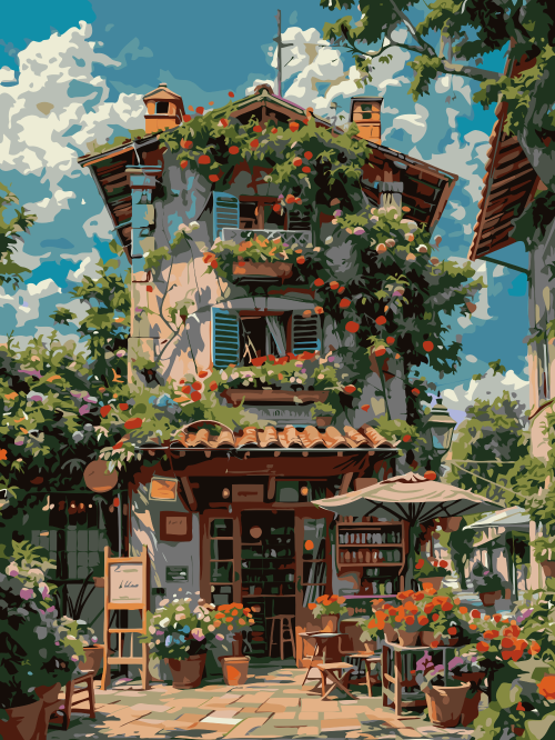 Floral Café House