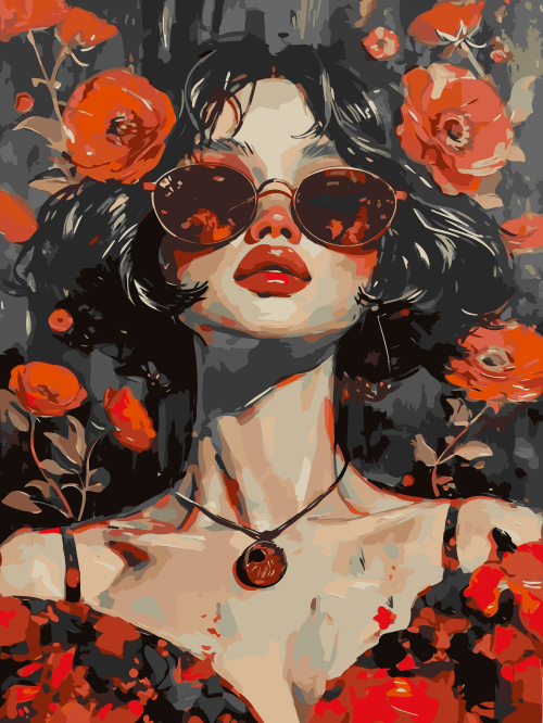 Floral Stylish Girl