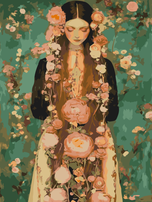 Flower Adorned Lady