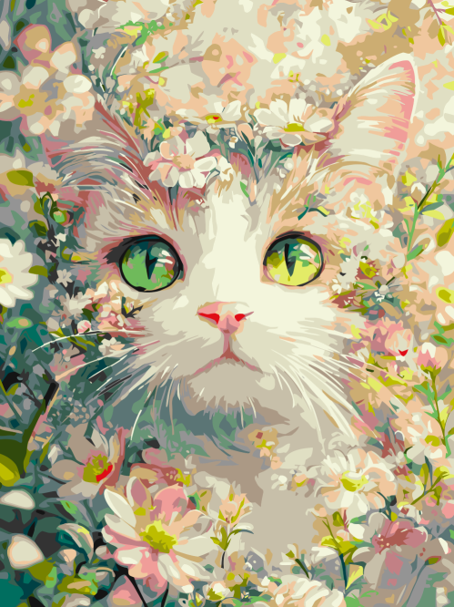 Flower Cat