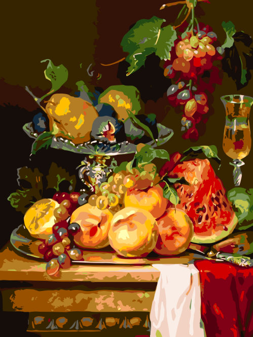 Fruits and Goblet
