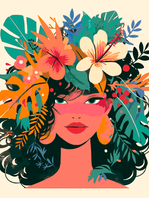 Happy Flower Girl