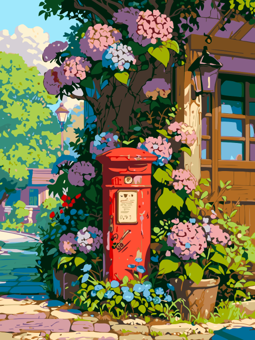 Hydrangea Postbox