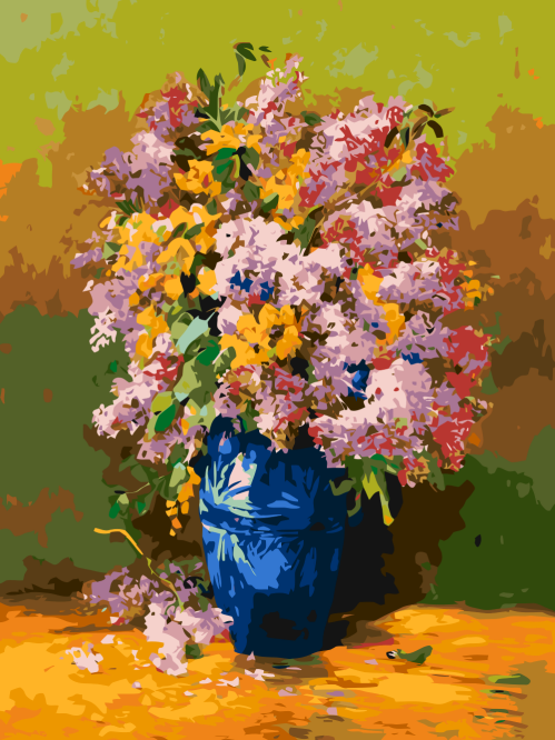 Lilac in a Blue Vase