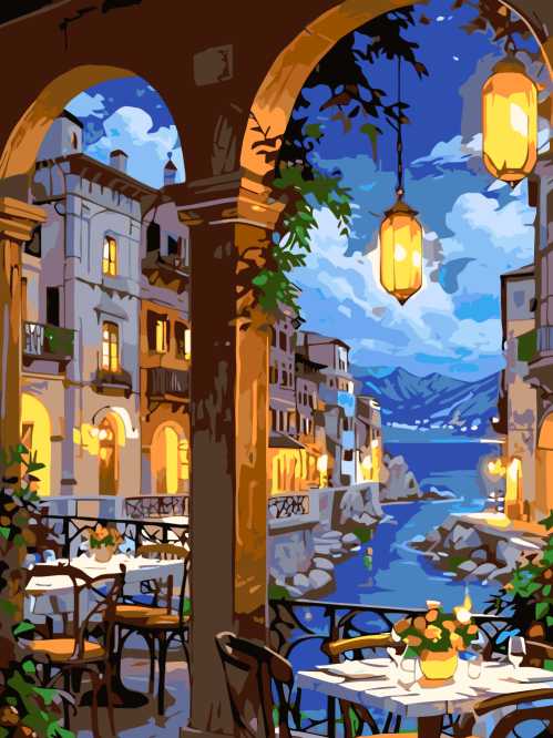 Mediterranean Evening Terrace