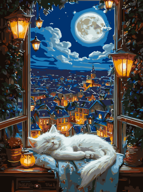 Moonlit Cat