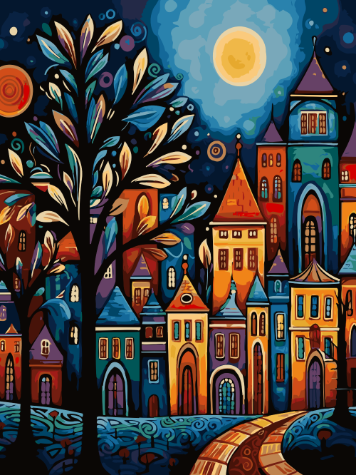 Moonlit Town