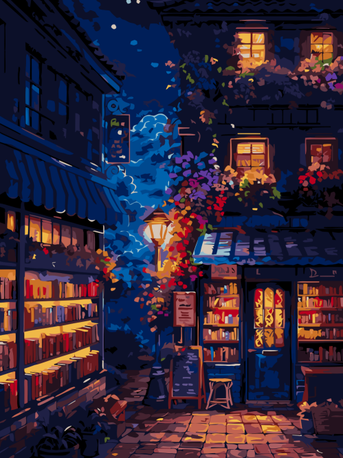 Night Bookstore Alley