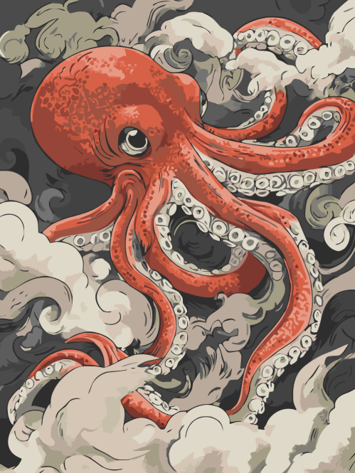 Orange Octopus