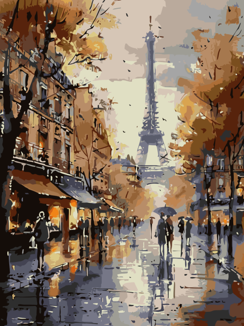 Paris in Rain