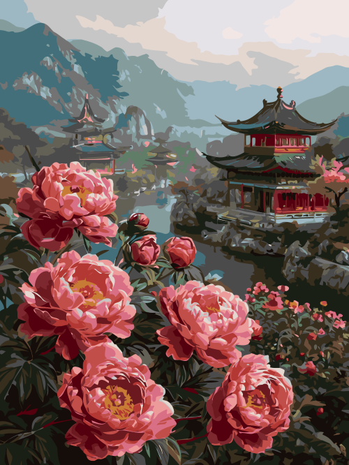 Peony Garden Pagoda