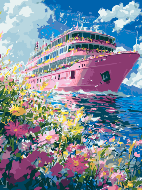 Pink boat