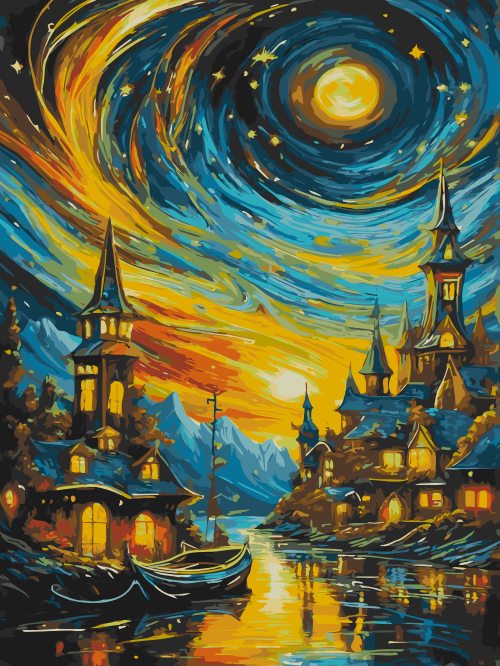 Starry Fantasy Town