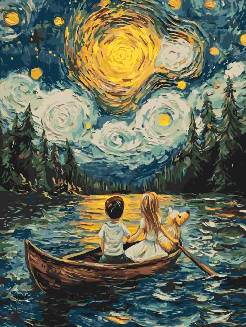 Starry Night Boating 2