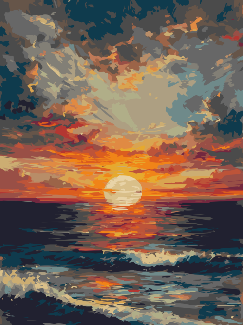 Sunset at Sea