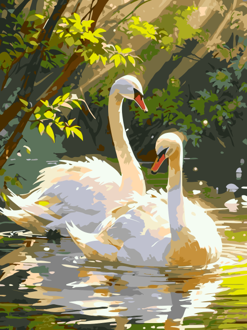 Swans on the Lake