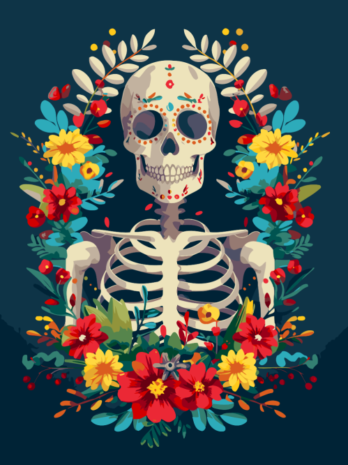blooming skeleton