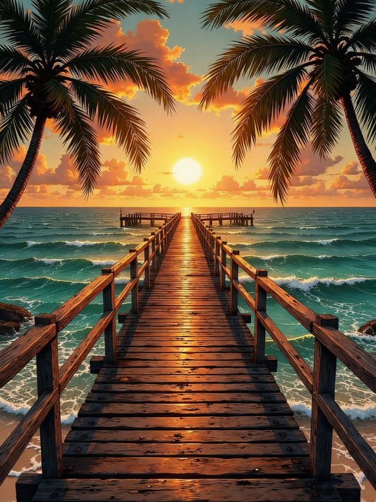 Tropical Pier Sunset