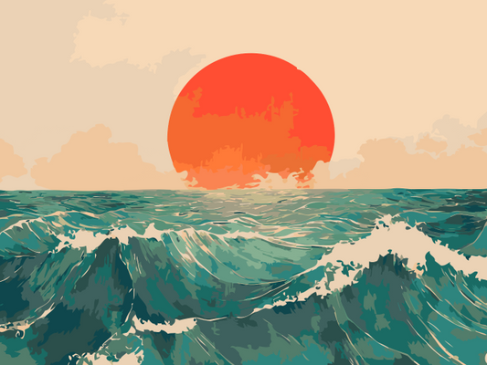 Sunset Waves