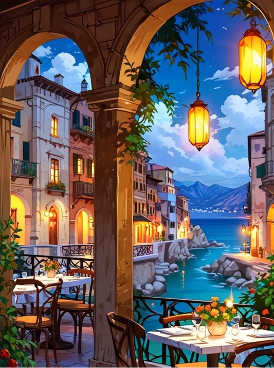 Mediterranean Evening Terrace
