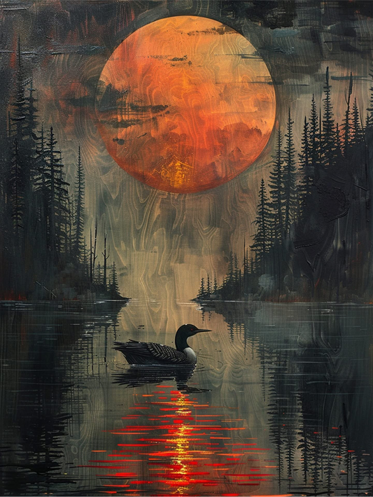 Moonlit Loon